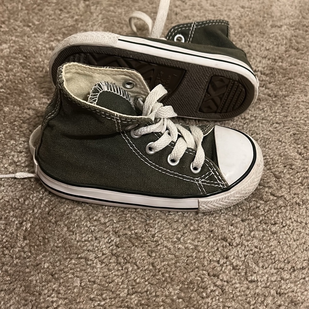 Kids High-Top Sneakers - Green